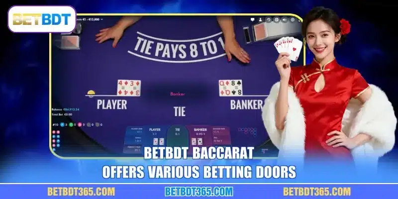 BETBDT baccarat offers various betting doors