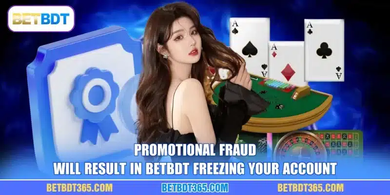 Promotional fraud will result in BETBDT freezing your account