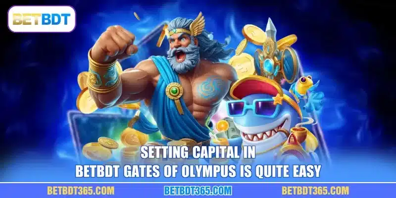 Setting capital in BETBDT Gates of Olympus is quite easy