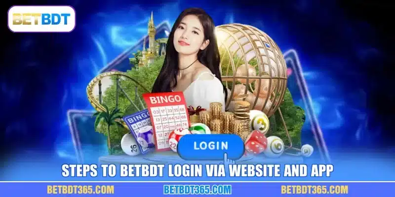 Steps to BETBDT login via website and app